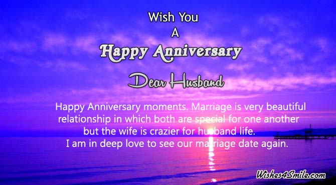 Wedding Anniversary Message for Husband