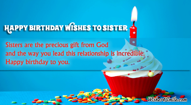 Happy Birthday Wishes for Sister