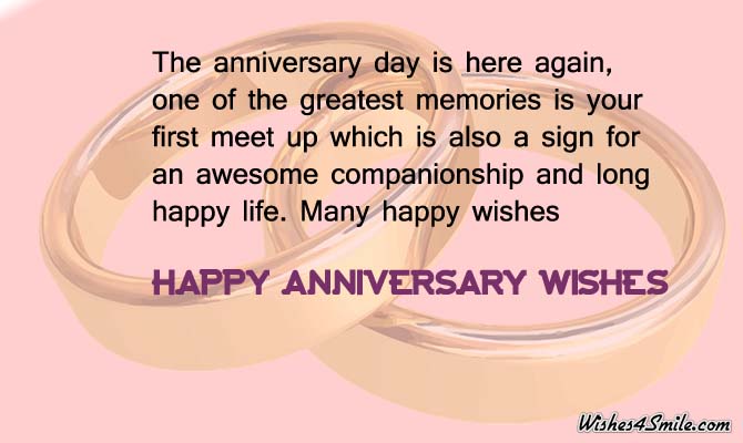 Happy Wedding Anniversary Wishes for Couple