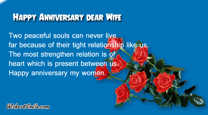 Happy Wedding Anniversary Wishes for wife
