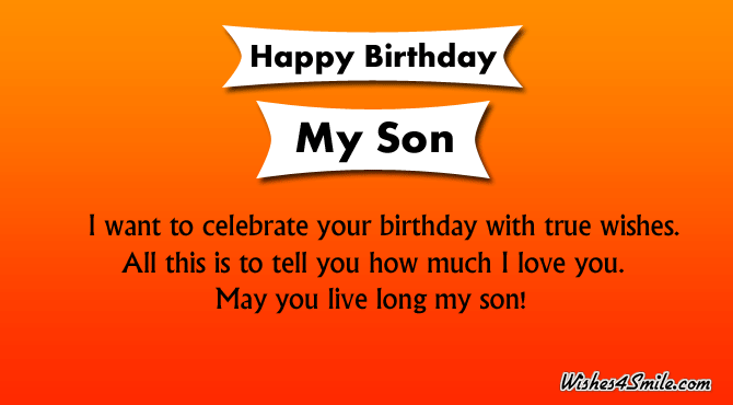 Happy Birthday Wishes for Son | Wishes4Smile