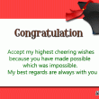 Congratulation on Graduation